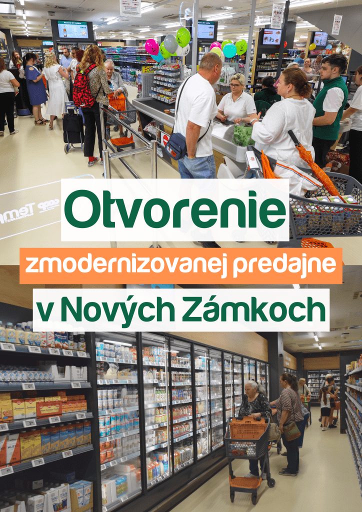 Otvorenie predajne v Nových Zámkoch na Hlavnom námesti 6